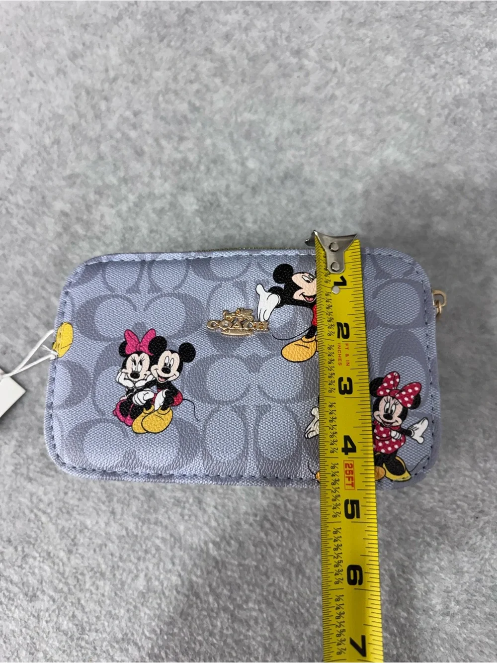 Coach Disney Lilac Mickey & Minnie Kids Crossbody Pouch